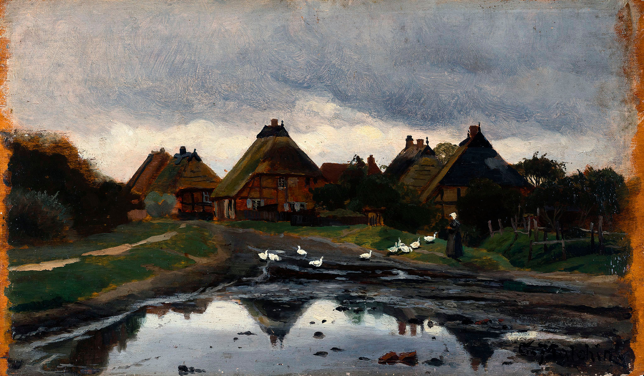 ölskizze von carl malchin